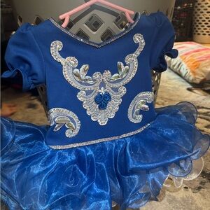 Blue Embellished Kids Costume